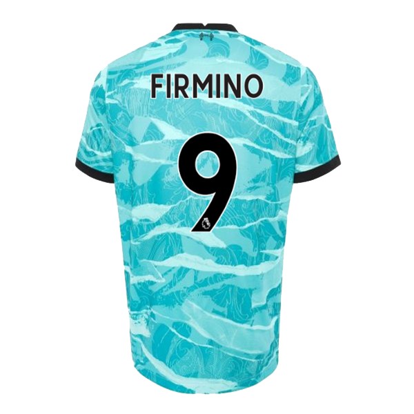 Camiseta Liverpool NO.9 Firmino Replica Segunda Ropa 2020/21 Azul